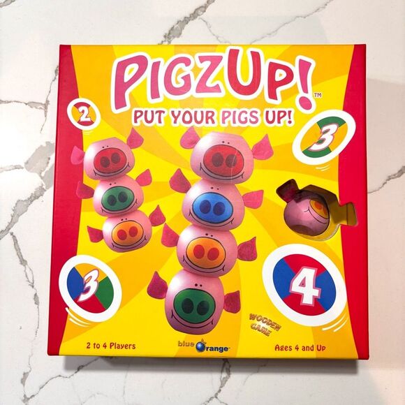Blue Orange Games| PIGZ UP! Wooden Children’s Kids Board Game Family Fun Ages 4+ - Picture 1 of 12